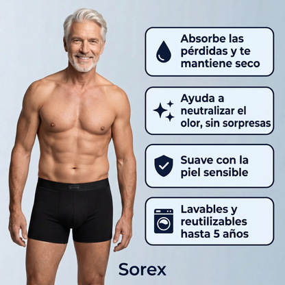 Bóxer absorbente Sorex™ - Protección discreta para el día a día